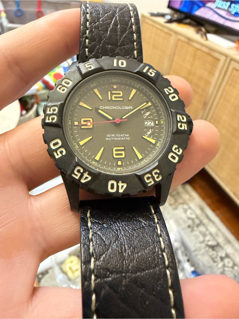 Chronologia Ranger Automatic Men's Tactical Field Watch Carbon Fiber Case NH35